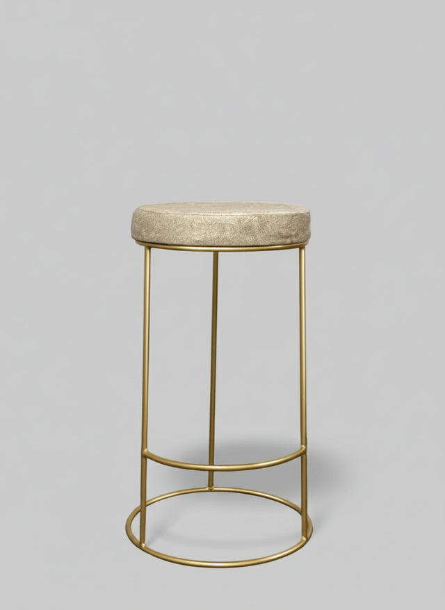 Butaco de barra dorado