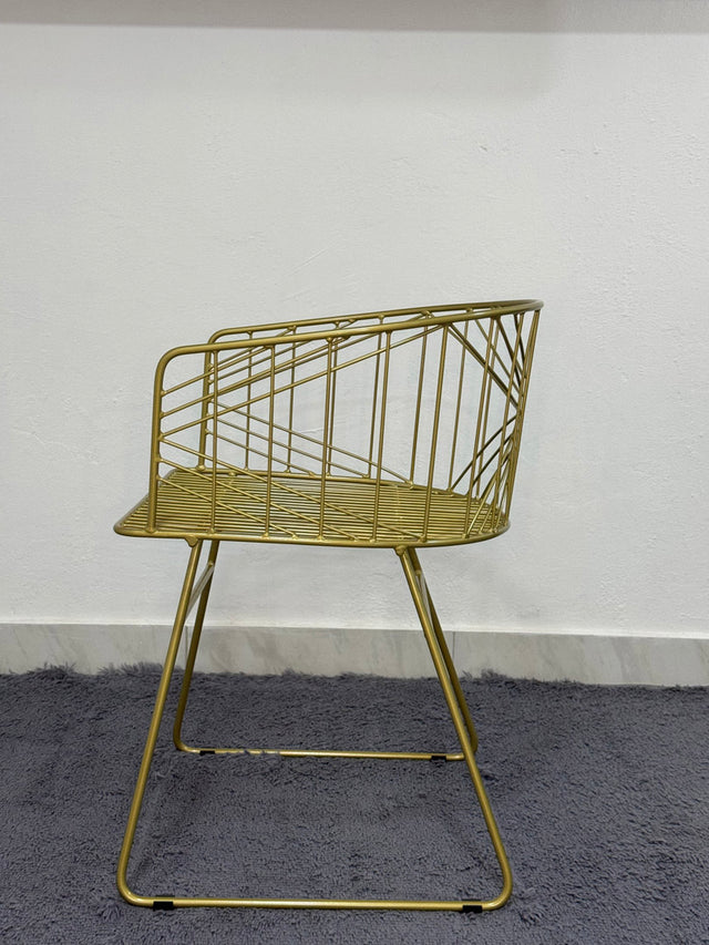 Silla de comedor asis dorada