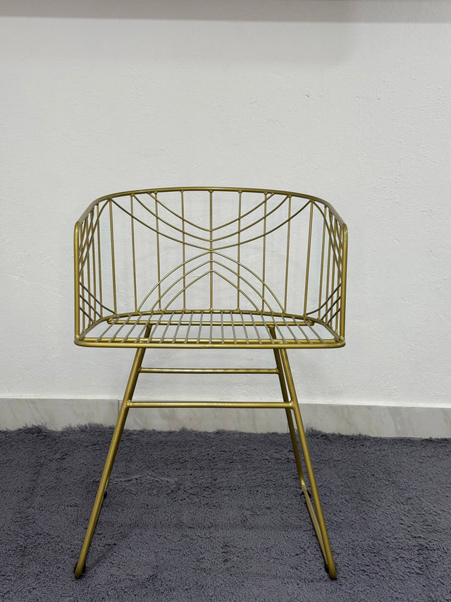Silla de comedor asis dorada
