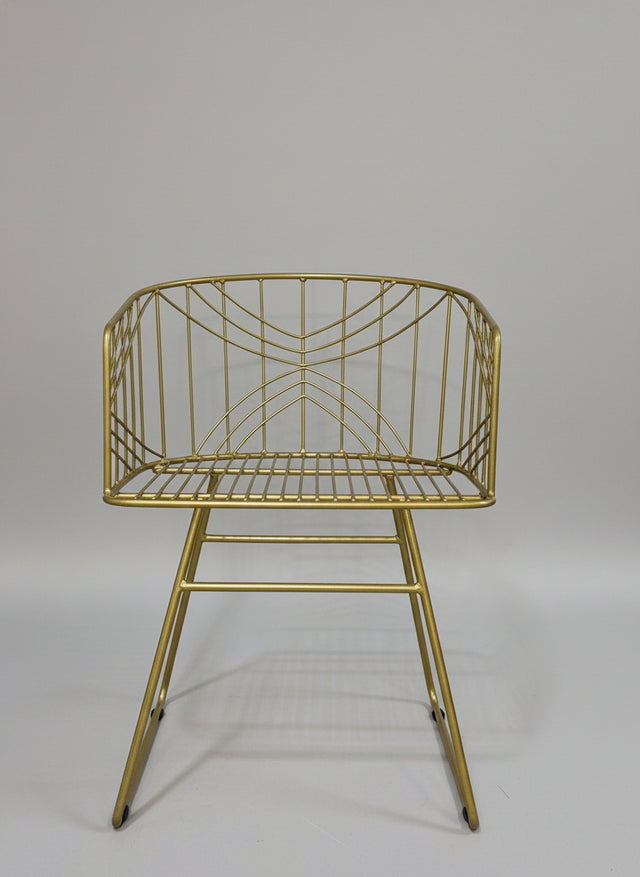 Silla de comedor asis dorada