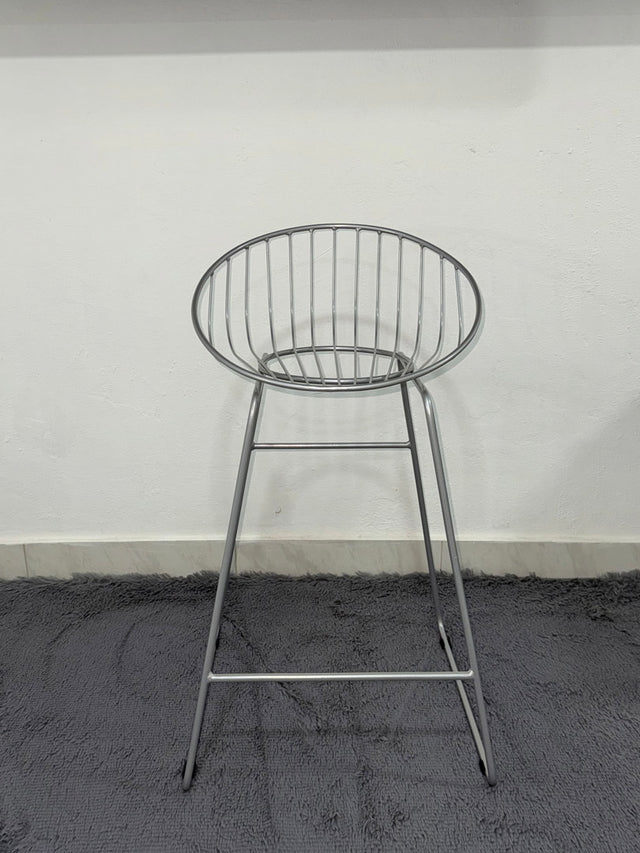 Silla de barra concha gris