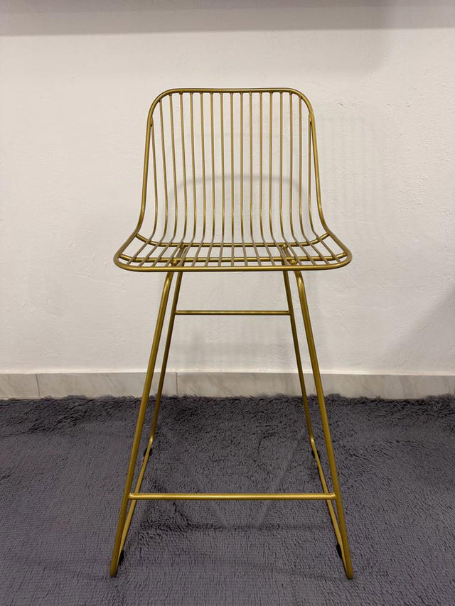 Silla de barra manila dorada