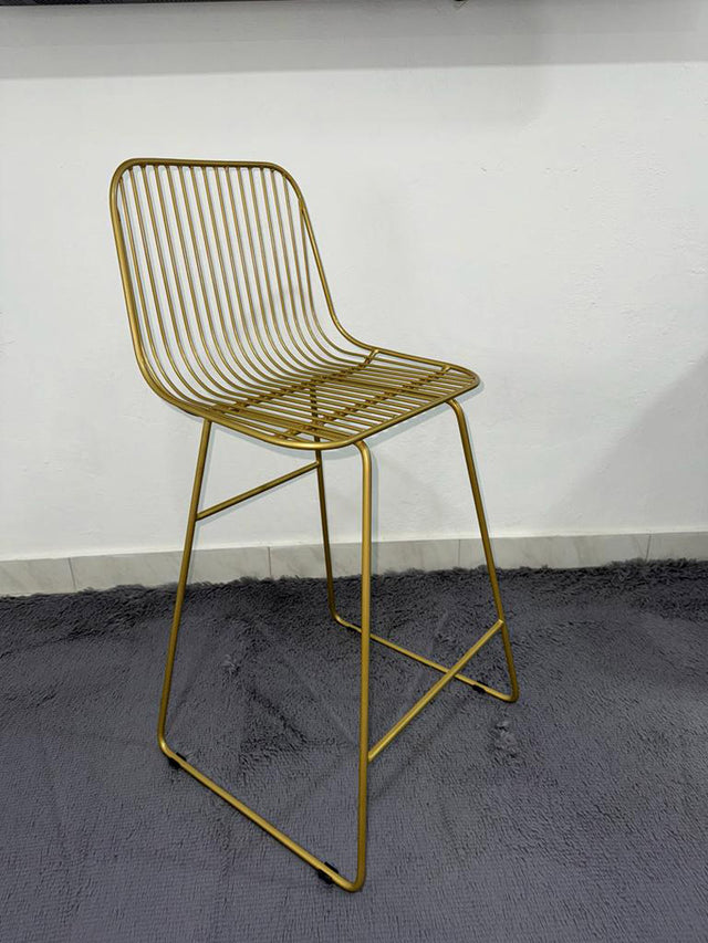 Silla de barra manila dorada