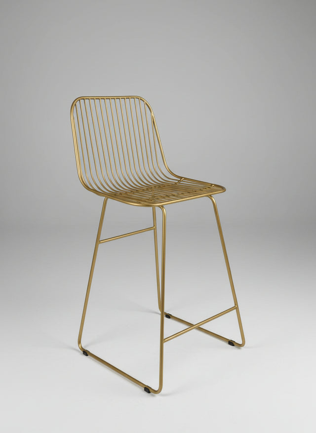 Silla de barra manila dorada