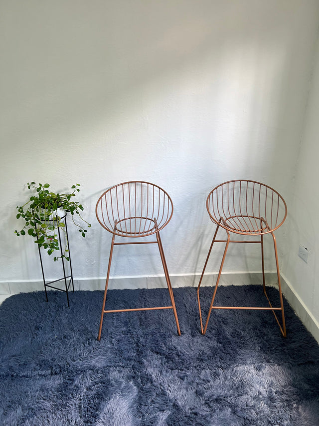 Silla de barra concha cobre
