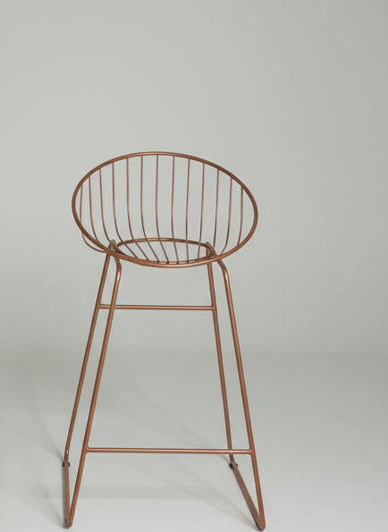 Silla de barra concha cobre