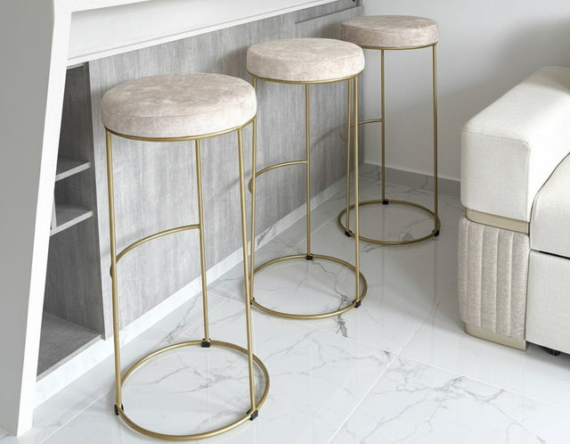 Butaco de barra dorado