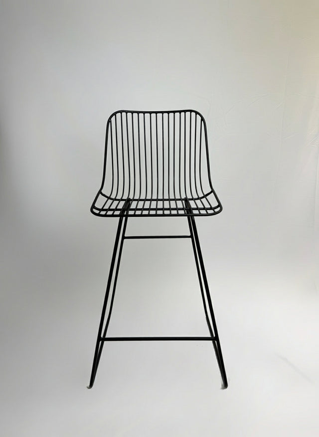 Silla de barra manila negra